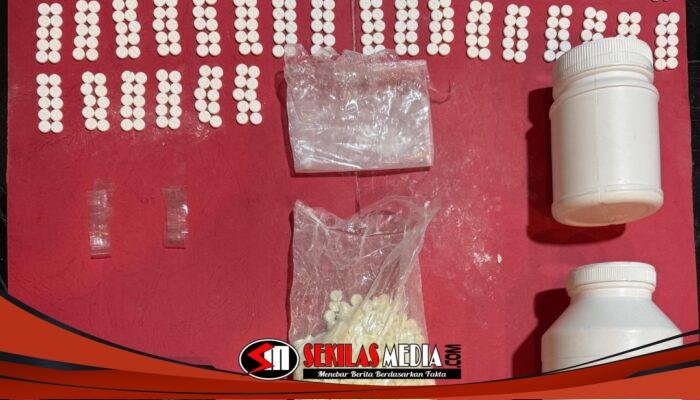 Satresnarkoba Mojokerto Sita Ribuan Pil Double L, Dua Tersangka Kakak Beradik Dibekuk
