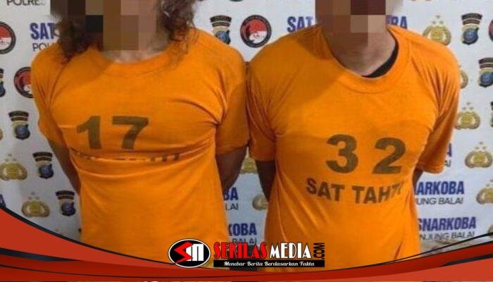 Polres Tanjung Balai Ringkus Dua Pengedar Sabu di Sei Tualang Raso