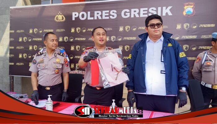Tim Resmob Satreskrim Polres Gresik Ungkap Curanmor di 4 TKP, Satu Pelaku Ditembak