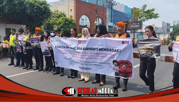 KAI Daop 7 Madiun Gandeng Generasi Muda: Kobarkan Semangat Hari Kebangkitan Nasional 2026 Lewat Aksi Keselamatan Perlintasan Sebidang