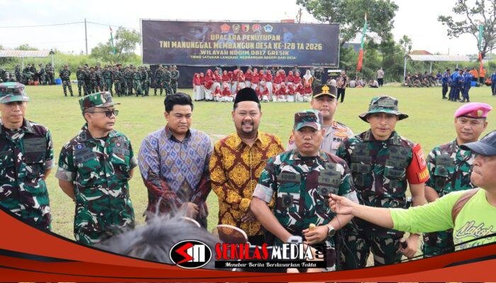 TMMD ke-128 Ditutup, Seluruh Sasaran Pembangunan di Desa Slempit Rampung 100 Persen