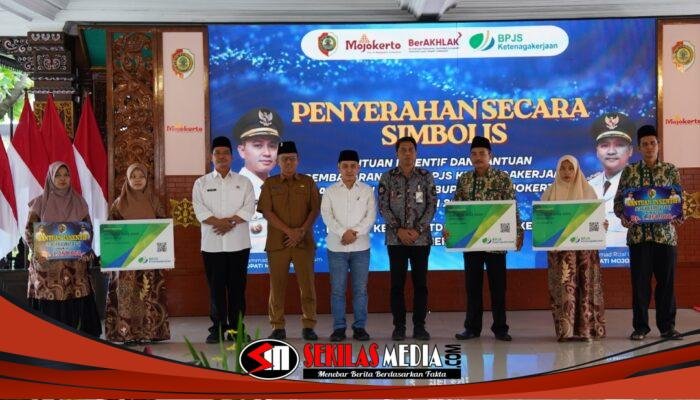 Ribuan Guru TPQ Mojokerto Dapat Insentif dan Perlindungan BPJS Ketenagakerjaan