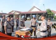 Tongkat Estafet Kepemimpinan Bergulir, Polres Kediri Gelar Sertijab PJU dan Kapolsek Jajaran