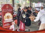 Nila Yani Dirikan Posko Makanan Gratis untuk Jamaah Haul Habib Abu Bakar Assegaf di Gresik
