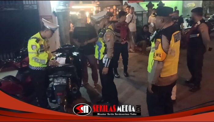 Gelar Patroli Skala Besar Cipta Kondisi, Polres Lamongan Tilang 21 Motor Berknalpot Brong