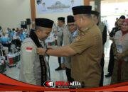 Wakil Bupati Asahan Sambut Kepulangan Jamaah Haji Kloter 7 di Asrama Haji Medan
