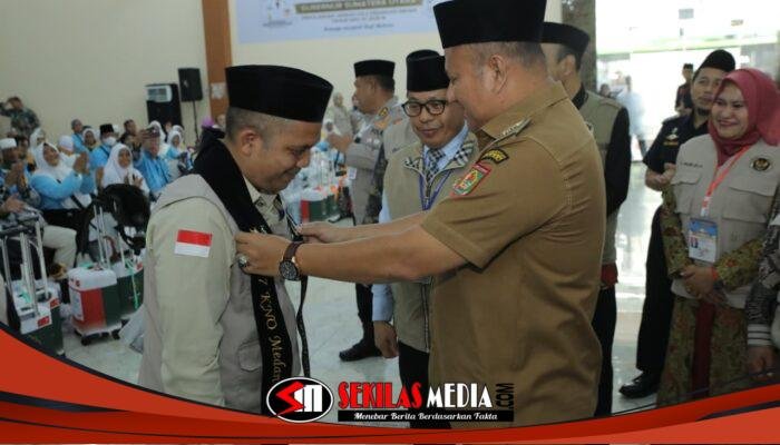 Wakil Bupati Asahan Sambut Kepulangan Jamaah Haji Kloter 7 di Asrama Haji Medan