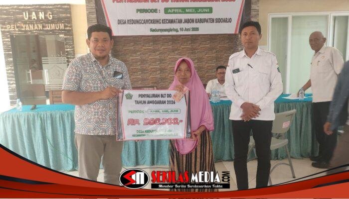 Pemdes Kedungcangkring Salurkan BLT/ DD Tahap 2/2026, 8 KPM Ekstrim Terbantu