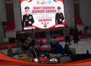 Polres Blitar Gelar Bhakti Kesehatan Donor Darah Sambut HUT Bhayangkara ke – 80