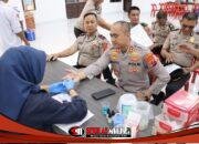 Polres Labuhanbatu Gelar Bakti Kesehatan Donor Darah dan Cek Kesehatan Gratis Sambut Hari Bhayangkara ke-80