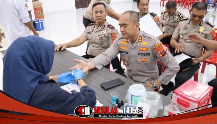 Polres Labuhanbatu Gelar Bakti Kesehatan Donor Darah dan Cek Kesehatan Gratis Sambut Hari Bhayangkara ke-80