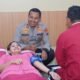 Bakti Kesehatan Hari Bhayangkara, Ratusan Peserta Ikuti Donor Darah di Polres Kediri Terlihat Kapolres Kediri AKBP.Bramastyo beserta Istri