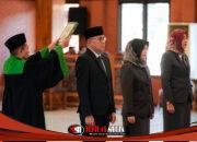 Ning Ita Lantik Tiga Pejabat Tinggi Pratama, Dorong Kinerja Pemerintahan Lebih Optimal