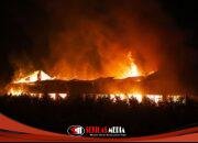 Gudang Penyimpanan Alas Tembakau di Bondowoso Terbakar