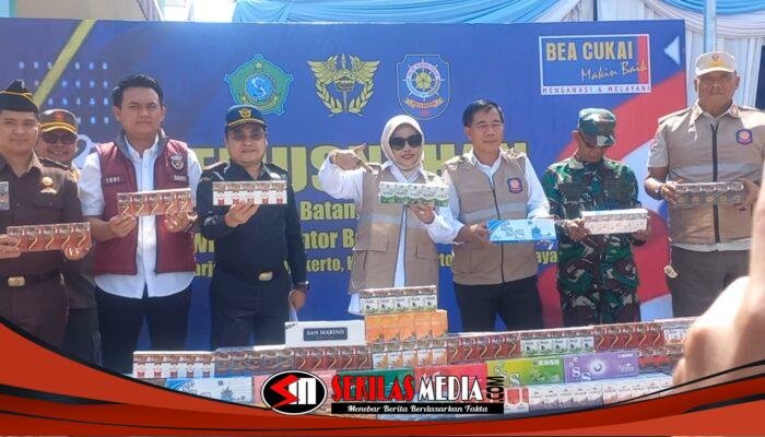 Pemkab Sidoarjo dan Bea Cukai Musnahkan Barang Senilai Rp13,5 Miliar di SIHT Porong
