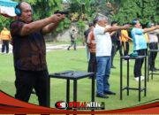 Peringati HUT Bhayangkara ke-80, Bupati Asahan Ikuti Lomba Menembak Bersama Forkopimda
