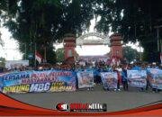 Ribuan Relawan Aliansi SPPG Peta Blitar Raya Dukung Program MBG Tetap Berlanjut