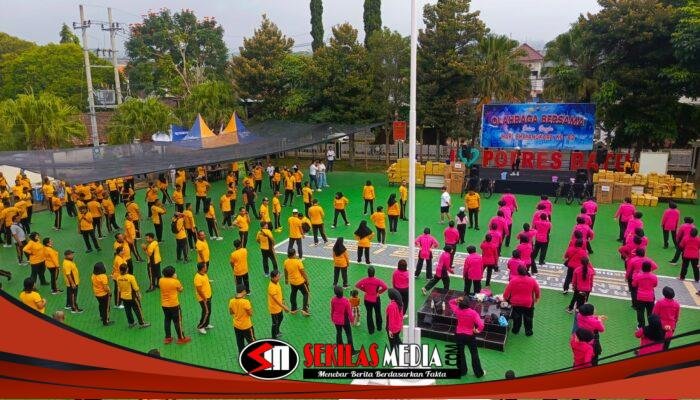 Semarak Hari Bhayangkara Ke-80, Polres Batu Perkuat Soliditas Lewat Olahraga Bersama