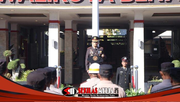 Polres Blitar Kota Gelar Upacara Peringatan Hari Bhayangkara Ke – 80