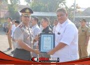 Dukung Program Ketahanan Pangan Lewat Budidaya Tebu, MKSO Kebun Dhoho Terima Penghargaan Kapolres Kediri