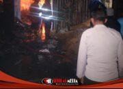 Kebakaran Hebat Hanguskan Sekitar 10 Stand Pasar Agrobis Babat, Kerugian Ditaksir Rp1 Miliar