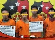 Gerebek Rumah di Aek Kanopan Timur, Polsek Kualuh Hulu Tangkap 4 Terduga Pengedar Sabu
