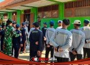 Satgas TMMD 129 Bojonegoro Tanamkan Disiplin, Cinta Tanah Air Melalui Pelatihan PBB Siswa SMP Satu Atap Kesongo