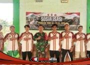 TMMD 129 Bojonegoro di Kesongo Gelar Turnamen Voli Antar Desa