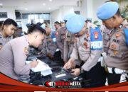 Pastikan Senpi Dinas Aman dan Tertib, Polres Gresik Gelar Pemeriksaan Berkala