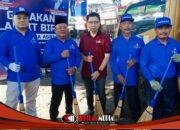 Demokrat Kabupaten Malang Gelar Gerakan Langit Biru Indonesia Asri di Pasar Pakis, Libatkan Ratusan Relawan