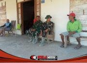 Hangatnya Nyangkruk di Teras Desa: Cara Satgas TMMD 129 Bojonegoro Merajut Hati Warga Kesongo