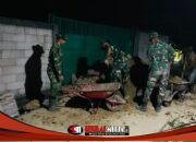 Tak Kenal Lelah! Satgas TMMD 129 Bojonegoro Kerja Lembur Rehab Rumah Ibu Saelah