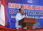 Bupati Taufik Zainal Abidin Hadiri Pembukaan Rakerda DPD PAN Asahan Sekaligus Pelantikan Relawan