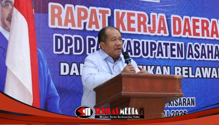 Bupati Taufik Zainal Abidin Hadiri Pembukaan Rakerda DPD PAN Asahan Sekaligus Pelantikan Relawan