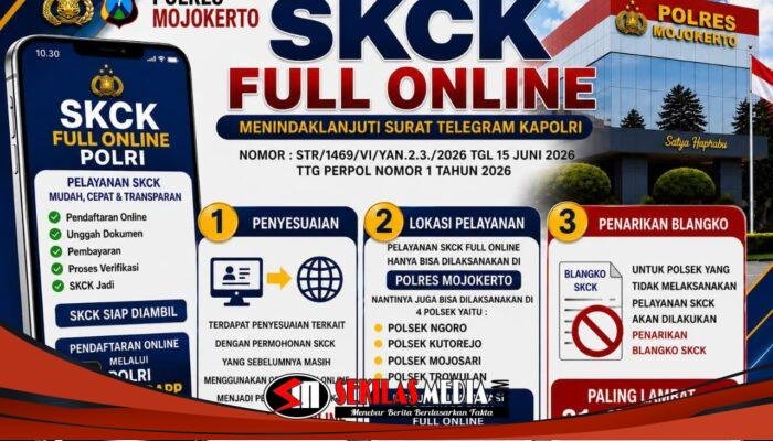 Polres Mojokerto Terapkan Layanan SKCK Full Online, Pengajuan Kini Lewat POLRI SuperApp