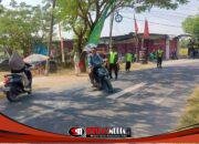 Dedikasi Satlinmas Kesongo Kawal Bazar UMKM TMMD 129 Bojonegoro