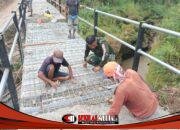Pembangunan 7 Jembatan Perintis Garuda Kodim 0815/Mojokerto Hampir Rampung, Finishing Dikebut Bersama Warga