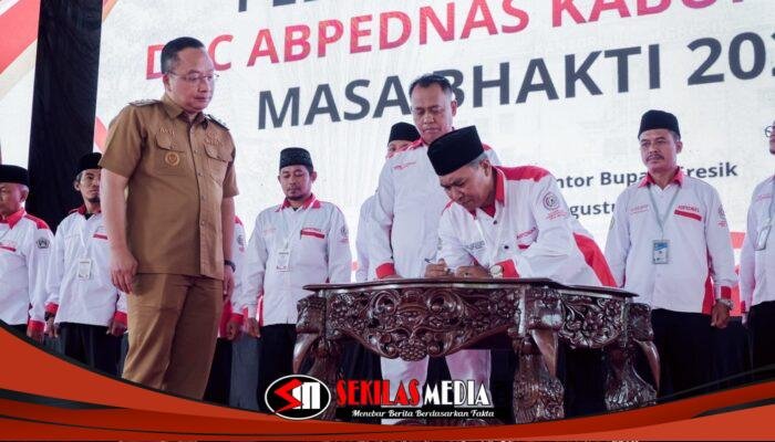 Wabup Alif Dorong BPD Jadi Mitra Strategis Bangun Desa, DPC Abpednas Gresik Resmi Dilantik