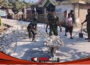 Menolak Menyerah pada Terik: Ketika Keringat Satgas TMMD 129 Bojonegoro dan Warga Kesongo Menyatu Demi Jalan Masa Depan