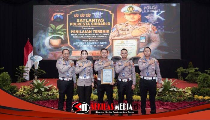 Satlantas Polresta Sidoarjo Raih Penilaian Terbaik Manajemen
