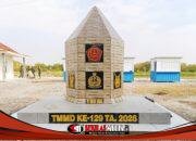 Tugu TMMD 129 Bojonegoro Kokoh Berdiri di Rest Area Terpadu Desa Kesongo
