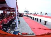 Kibarkan Bendera Raksasa di Muara Selat Malaka, Bupati Asahan Tekankan Pentingnya Persatuan dan Kedaulatan