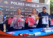 Polres Gresik Ungkap Curanmor, Kapolres Serahkan Kembali Motor kepada Korban