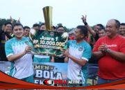 Penutupan Turnamen Sepak Bola Kemerdekaan ke-81 Piala Dandim 0208/Asahan Berlangsung Meriah
