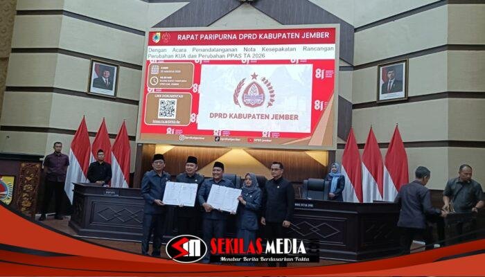 KUA-PPAS Perubahan APBD 2026 Disepakati, Jember Fokus Tekan Kemiskinan