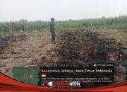 Respons Cepat Babinsa Jatirejo, Kebakaran Lahan Tebu di Kumitir Berhasil Diatasi