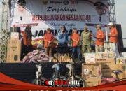 Ribuan Warga Rayakan Dirgahayu Republik Indonesia yang ke-81 di Lapangan Tamanan Bersama Hj.Mistiani DPRD Kota Kediri
