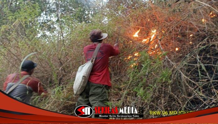 Karhutla Landa Tiga Titik Tahura Gondang, Tim Gabungan Bergerak Cepat