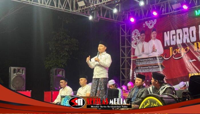 Ribuan Warga Padati Ngoro Bersholawat, Jogo Bumi Mojopahit Satukan Semangat Kemerdekaan dan Religiusitas