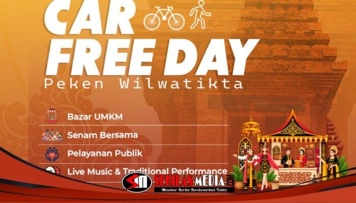 Car Free Day Peken Wilwatikta Hadirkan Bazar UMKM hingga Pertunjukan Musik Tradisional di Mojokerto